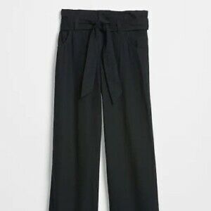 Gap 12T high rise wide leg linen pant
